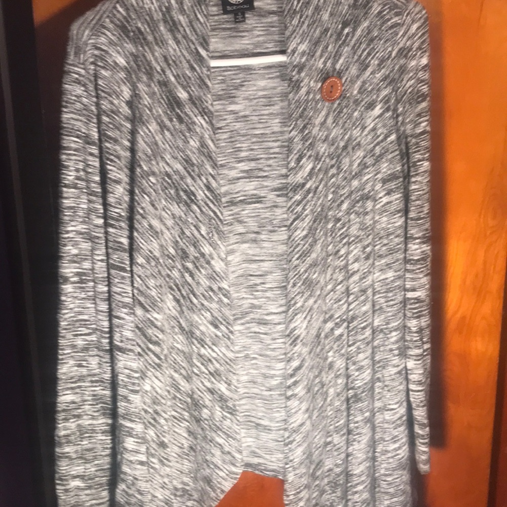 Bobeau Heathered Knit Cardigan
